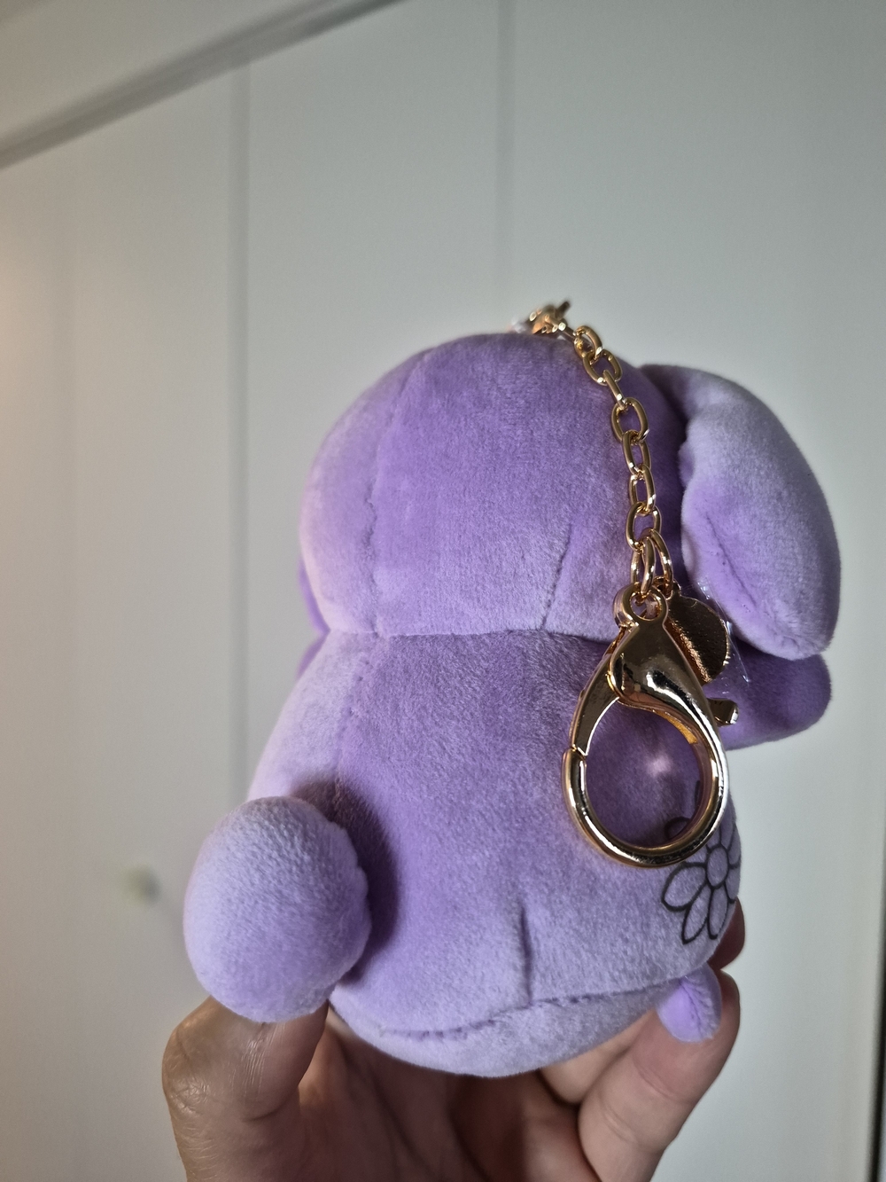 Jiyu Chan Purple Bunny Bounce Plushie Keychain - Limited Edition